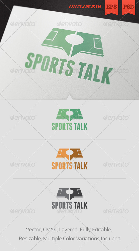 Sports Talk Logo Template