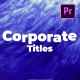 Corporate Titles - VideoHive Item for Sale