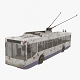 Old Rusty Trolleybus Low-poly PBR model - 3DOcean Item for Sale