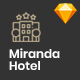 Miranda Hotel Design Sketch Template - ThemeForest Item for Sale
