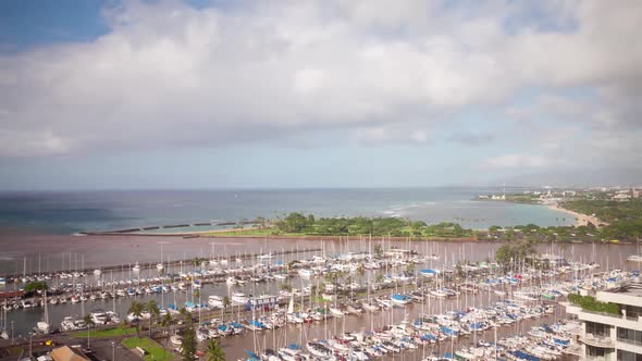 Honolulu Marina Time Lapse