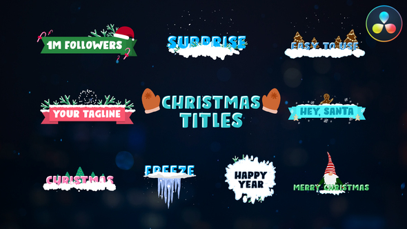 Christmas Titles | DaVinci Resolve