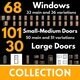 Modern Door Window Collection - 3DOcean Item for Sale