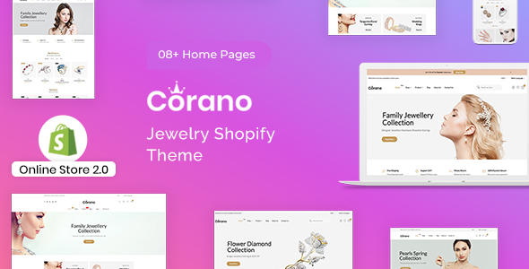 Corano - Tienda de joyas Shopify Theme OS 2.0