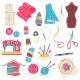Set of Needlework Sewing Items - GraphicRiver Item for Sale