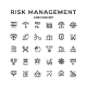 Set Line Icons of Risk Management - GraphicRiver Item for Sale