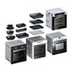 L3DV01G09 - kitchen ovens pallets forms set - 3DOcean Item for Sale