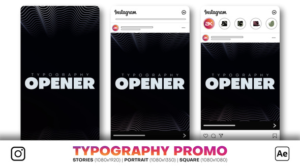 Instagram Typography Promo alt
