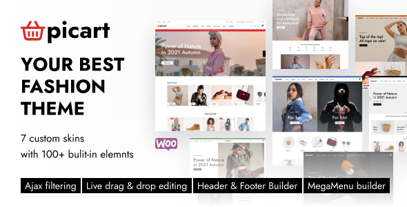 Picart - Fashion Shop WordPress WooCommerce Theme
