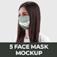5 Mockups Face Mask - GraphicRiver Item for Sale