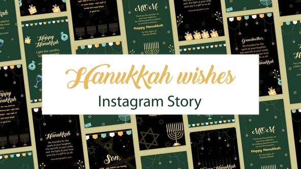 Hanukkah wishes Instagram Story