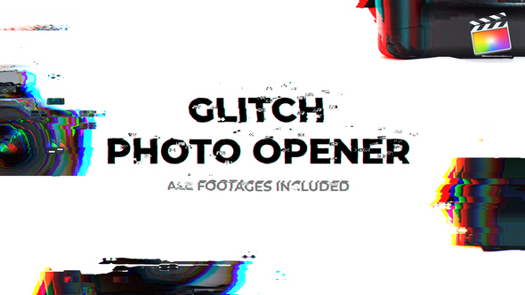 Glitch Photographer Opener | For Final Cut & Apple Motion