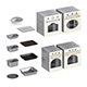 L3DV01G10 - kitchen ovens pallets forms set - 3DOcean Item for Sale