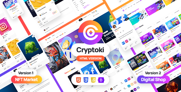 Cryptoki -  HTML Template for NFT and Digital Marketplace