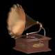 Old Vintage Gramophone - 3DOcean Item for Sale