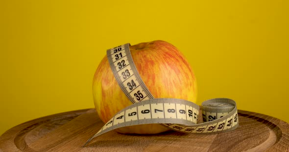 Apple and Measurement Tape