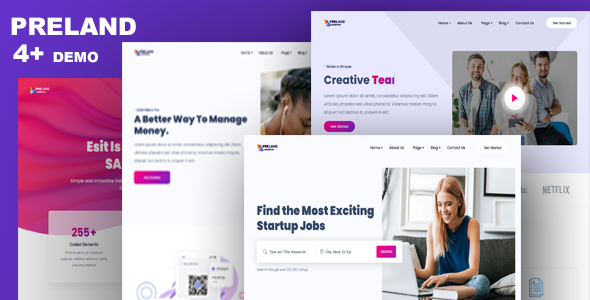 PreeLand - Multipurpose Landing Page Template