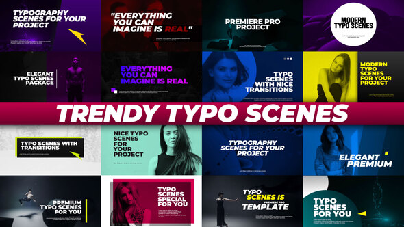 Trendy Typo Scenes