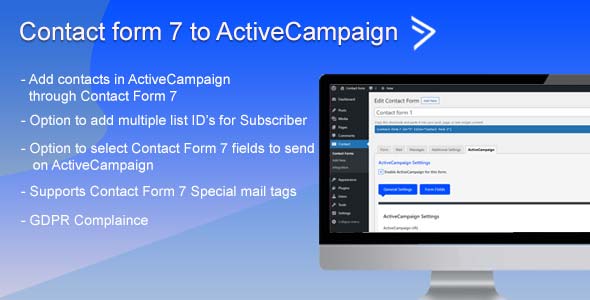 Contact Form 7 to ActiveCampaign