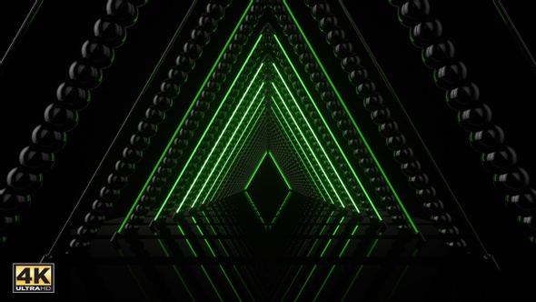 Green Neon Tunnel
