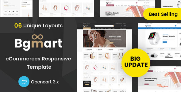 Bgmart Multipurpose - Responsive Opencart 3.x Theme