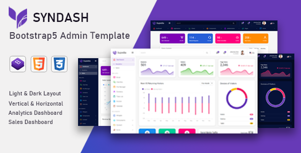 Syndash – Bootstrap5 Admin Template