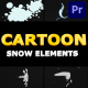 Cartoon Snow Elements | Premiere Pro MOGRT - VideoHive Item for Sale
