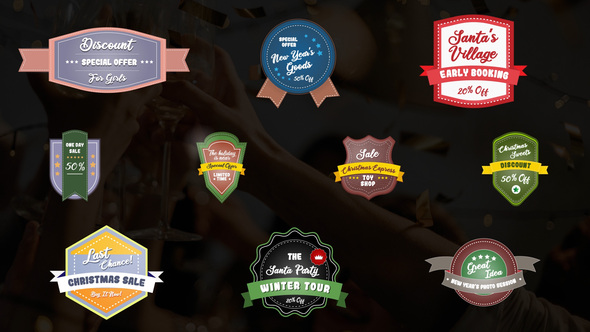 Christmas Sale Badges || FCPX alt