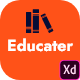 Educater - Online Courses & Education XD Template - ThemeForest Item for Sale