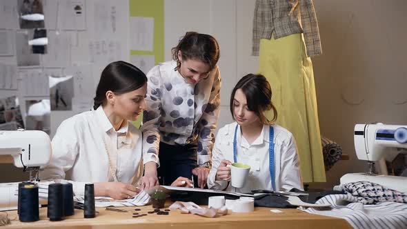 Three Young Designer Working in the Office