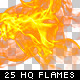 25 High Quality Hi-Res & Isolated Fire Flames - GraphicRiver Item for Sale