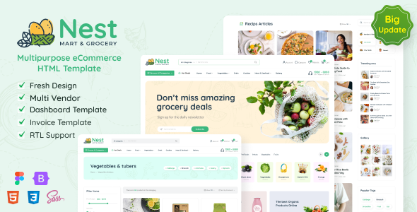 Nest - Multipurpose eCommerce HTML Template
