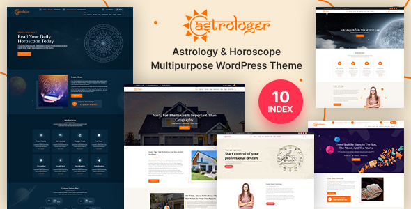 Horoscope and Astrology WordPress Theme With AI Content Generator