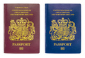 Old And New Blue British Passports - PhotoDune Item for Sale