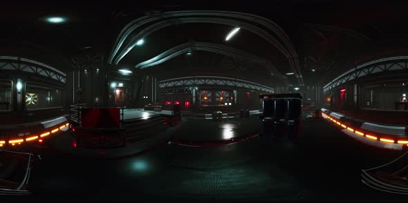 Vr360 View of Spaceship Interior