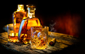 Whiskey on a wooden table - PhotoDune Item for Sale