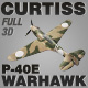 Curtiss P-40E Warhawk 3ds model of WW2 aircraft - 3DOcean Item for Sale