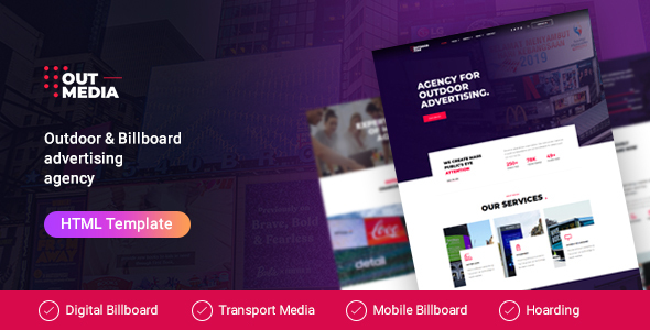 Outmedia | Outdoor & Billboard Agency HTML Template