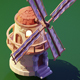 Low Poly Low Poly Windmill w/Camera & Lighting Scene - 3DOcean Item for Sale