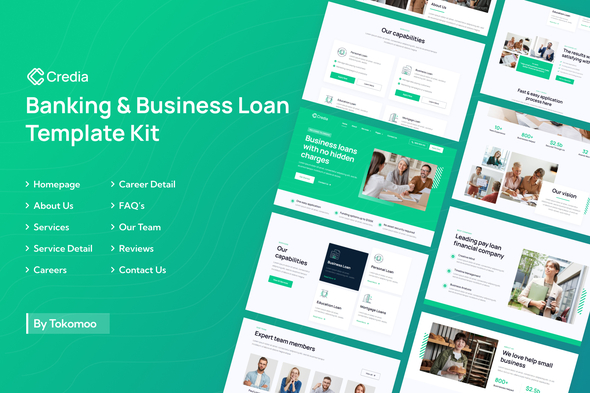 Credia | Banking & Business Loan Elementor Template Kit