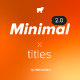 Minimal Titles 2.0 - Premiere Pro - VideoHive Item for Sale