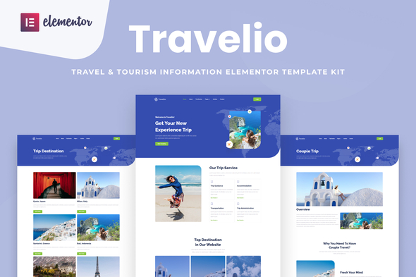 Travelio - Travel & Tourism Elementor Template Kit