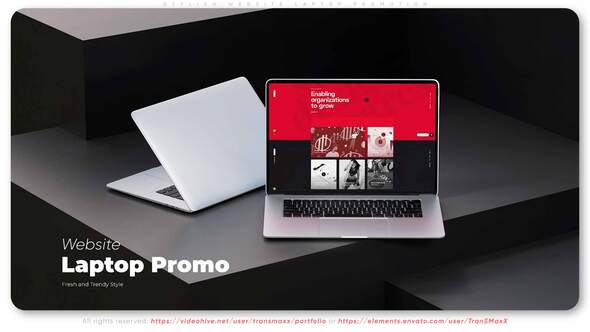 Stylish Website Laptop Promotion