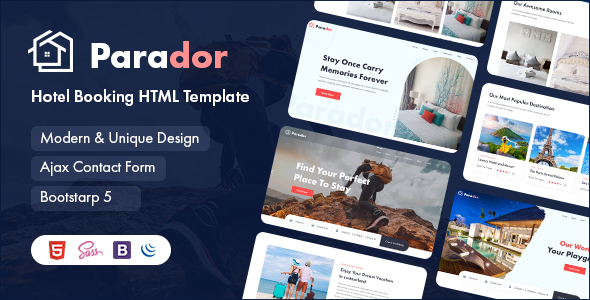 Parador – Hotel Booking HTML5 Template