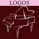 Romantic Piano Logo 10