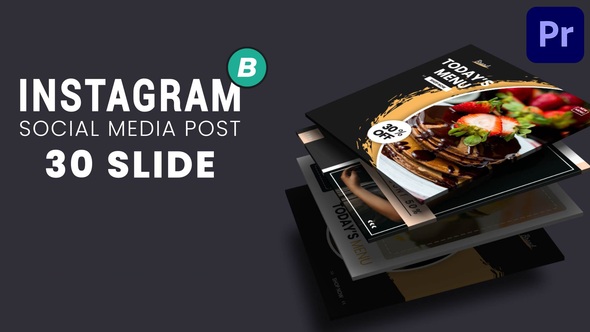 Instagram Post Fashion & Food Mogrt