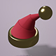 Santa Hat Low Poly Game Ready - 3DOcean Item for Sale