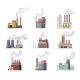 Icon Set of Industrial Factory - GraphicRiver Item for Sale