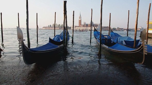 Condolas In Venice