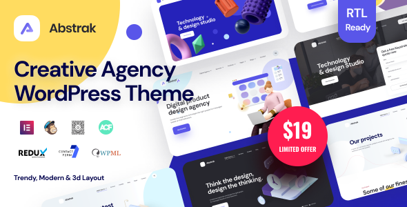 Abstrak - Creative Agency Theme